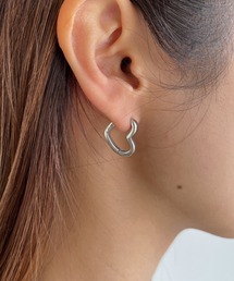 iso | 金属アレルギー対応/リッタイハートフープピアス/サージカルステンレス316L(ピアス（両耳用）)