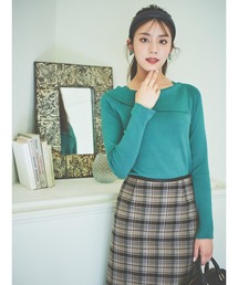 Te chichi | 【貴島明日香コラボ】アシメカラーニット(ニット/セーター)