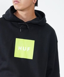 HUF（ハフ）の「HUF(ハフ) エッセンシャルズ ボックスロゴ スウェットパーカー（パーカー・メンズ）」