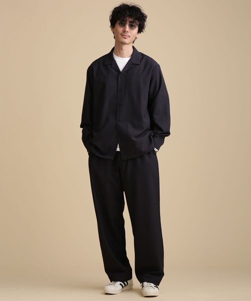 NANO universe（ナノユニバース）の「LB.04/トロワイドイージーパンツ（その他パンツ・メンズ・カーキ/モカ/スミクロ・S/M/L/XL）」の17枚目の写真