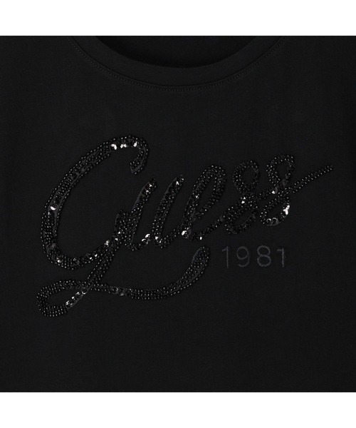 Guess(ゲス)の「Bryanna Logo Tee(Tシャツ/カットソー・レディース・ブラック/ホワイト・X-SMALL/SMALL/MEDIUM)」の5枚目の写真