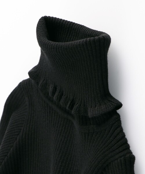 BRANSHES（ブランシェス）の「タートルネックリブニット（ニット/セーター・キッズ・その他/ブラック/ライム/アイボリー・160/150/100/110/140/130/120）」の5枚目の写真