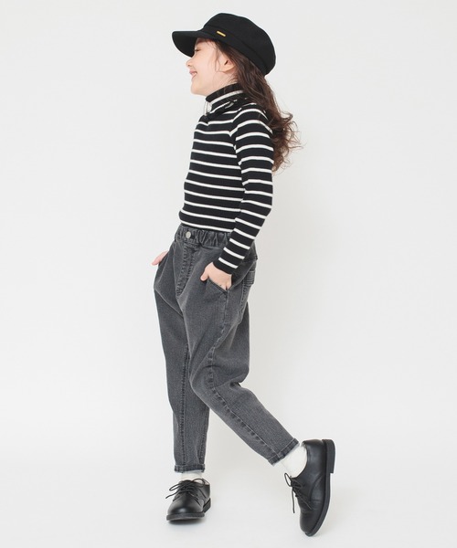 BRANSHES（ブランシェス）の「タートルネックリブニット（ニット/セーター・キッズ・その他/ブラック/ライム/アイボリー・160/150/100/110/140/130/120）」の14枚目の写真