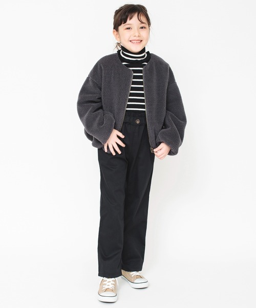 BRANSHES（ブランシェス）の「タートルネックリブニット（ニット/セーター・キッズ・その他/ブラック/ライム/アイボリー・160/150/100/110/140/130/120）」の17枚目の写真