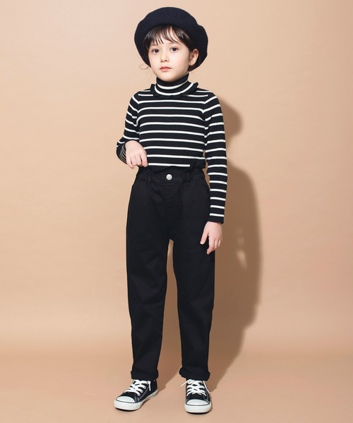 BRANSHES（ブランシェス）の「タートルネックリブニット（ニット/セーター・キッズ・その他/ブラック/ライム/アイボリー・160/150/100/110/140/130/120）」の18枚目の写真