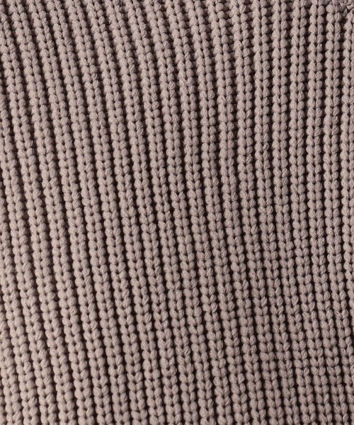 Grand PARK（グランドパーク）の「テクスチャードヤーン片畦クルーネックニット（ニット/セーター・メンズ・ブラウン/ベージュ/ライトグレー/ダークグリーン・LARGE/MEDIUM）」の11枚目の写真