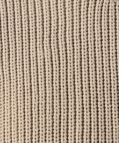 Grand PARK（グランドパーク）の「テクスチャードヤーン片畦クルーネックニット（ニット/セーター・メンズ・ブラウン/ベージュ/ライトグレー/ダークグリーン・LARGE/MEDIUM）」の12枚目の写真