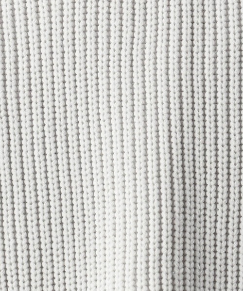 Grand PARK（グランドパーク）の「テクスチャードヤーン片畦クルーネックニット（ニット/セーター・メンズ・ブラウン/ベージュ/ライトグレー/ダークグリーン・LARGE/MEDIUM）」の13枚目の写真