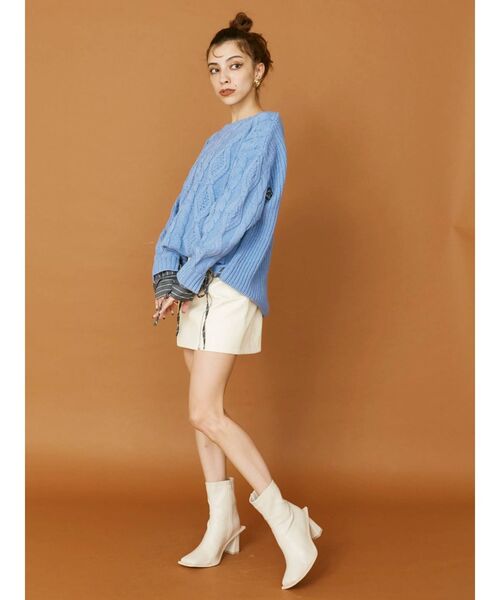 EVRIS（エヴリス）の「イレギュラーソールショートブーツ（ブーツ・レディース・ブラック/レッド/アイボリー・SMALL/MEDIUM/LARGE）」の8枚目の写真