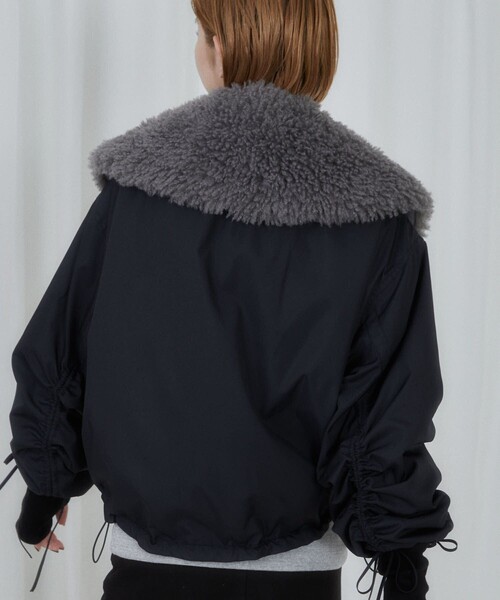 Firsthand（ファーストハンド）の「Firsthand/ファーストハンド Ecofur Collar Muffler / エコファーカラーマフラー / つけ襟（付け襟・レディース・ブラック/グレー/オフホワイト・ONE SIZE）」の18枚目の写真