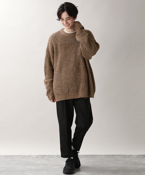 RAGEBLUE（レイジブルー）の「長袖ニット（ニット/セーター・メンズ・ブラウン・LARGE）」の4枚目の写真