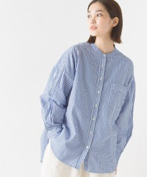 OMNES | コットンブロードバンドカラー長袖シャツ(シャツ/ブラウス)