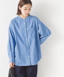 OMNES | コットンブロードバンドカラー長袖シャツ(シャツ/ブラウス)