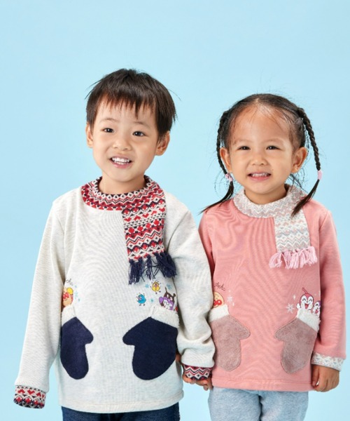 【セール】マフラーアップリケトレーナー（スウェット）｜ANPANMAN KIDS COLLECTION（アンパンマンキッズコレクション） pattayablatt.com