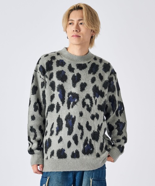 RE730（アールイーセブンサーティー）の「RE730 モヘアタッチクルーネックニット　ビッグシルエット（ニット/セーター・メンズ・グレー/ブルー/ピンク/ベージュ系その他/オレンジ/ベージュ/ブラック/グレー系その他2/グレー系その他3/グレー系その他4/グレー系その他5/ブラック系その他3/ブラック系その他5/ベージュ系その他2/ブラック系その他4/グレー系2/グレー系3/ブラック系2/ブラック系3/ブラック系5/ブラック系4/グレー系1/ベージュ系その他3/ベージュ系その他4/ブラック系1/ネイビー/ミント/ホワイト系1/ホワイト/グレー系5/グレー系4/ブラック系7/ブラック系6・MEDIUM/LARGE/X-LARGE）」の19枚目の写真