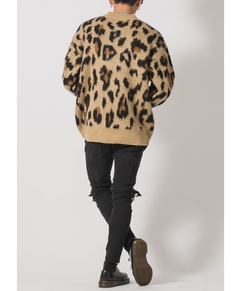 【セール】RE730 モヘアタッチクルーネックニット ビッグシルエット（ニット/セーター）｜RE730（アールイーセブンサーティー）