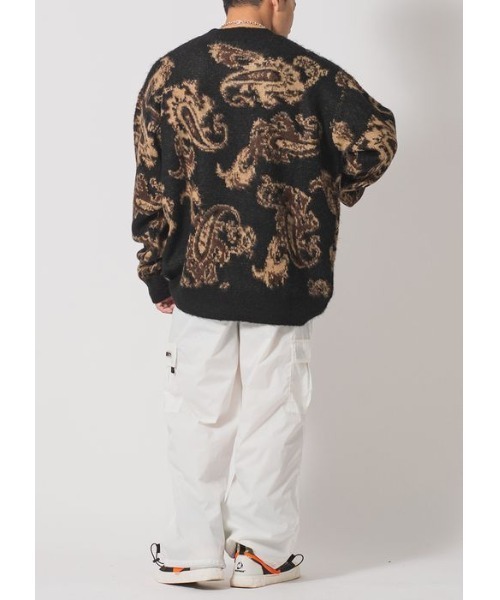 【セール】RE730 モヘアタッチクルーネックニット ビッグシルエット（ニット/セーター）｜RE730（アールイーセブンサーティー）