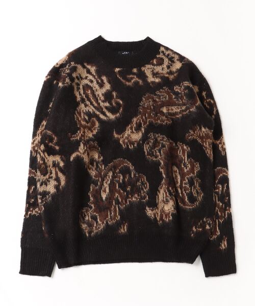 【セール】RE730 モヘアタッチクルーネックニット ビッグシルエット（ニット/セーター）｜RE730（アールイーセブンサーティー）