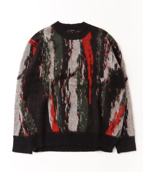 【セール】RE730 モヘアタッチクルーネックニット ビッグシルエット（ニット/セーター）｜RE730（アールイーセブンサーティー）