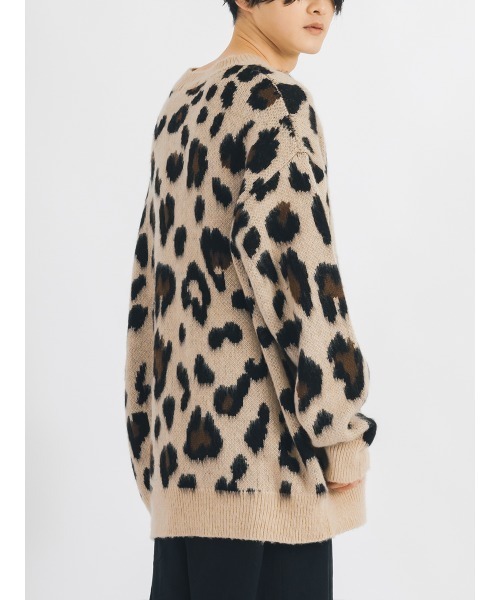 【セール】RE730 モヘアタッチクルーネックニット ビッグシルエット（ニット/セーター）｜RE730（アールイーセブンサーティー）