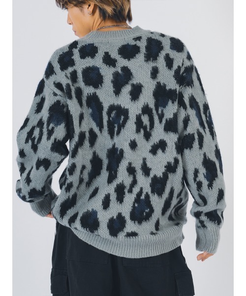 【セール】RE730 モヘアタッチクルーネックニット ビッグシルエット（ニット/セーター）｜RE730（アールイーセブンサーティー）