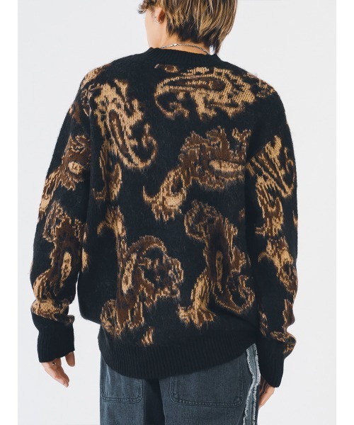 【セール】RE730 モヘアタッチクルーネックニット ビッグシルエット（ニット/セーター）｜RE730（アールイーセブンサーティー）