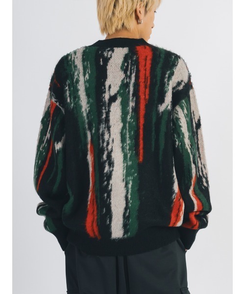 【セール】RE730 モヘアタッチクルーネックニット ビッグシルエット（ニット/セーター）｜RE730（アールイーセブンサーティー）