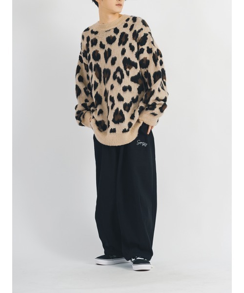 【セール】RE730 モヘアタッチクルーネックニット ビッグシルエット（ニット/セーター）｜RE730（アールイーセブンサーティー）