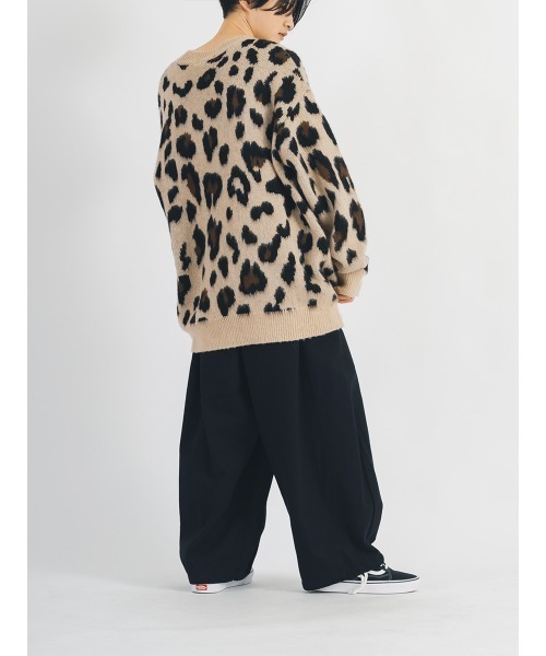 【セール】RE730 モヘアタッチクルーネックニット ビッグシルエット（ニット/セーター）｜RE730（アールイーセブンサーティー）