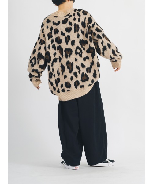 【セール】RE730 モヘアタッチクルーネックニット ビッグシルエット（ニット/セーター）｜RE730（アールイーセブンサーティー）