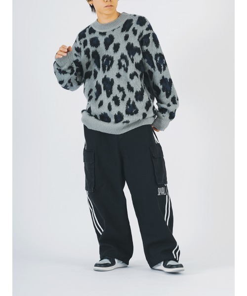 【セール】RE730 モヘアタッチクルーネックニット ビッグシルエット（ニット/セーター）｜RE730（アールイーセブンサーティー）