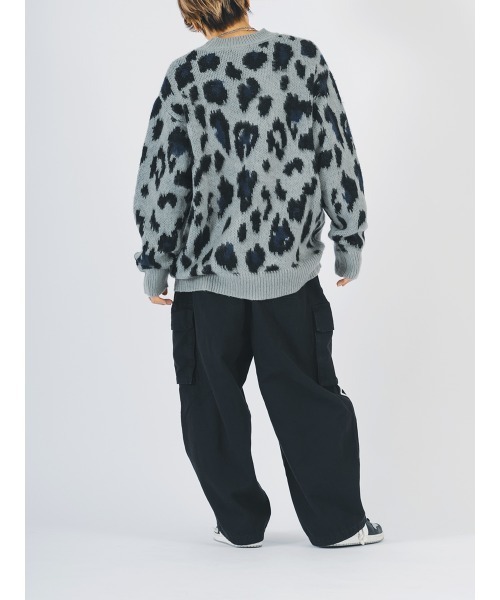 【セール】RE730 モヘアタッチクルーネックニット ビッグシルエット（ニット/セーター）｜RE730（アールイーセブンサーティー）