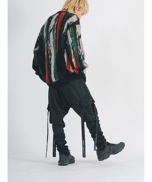 【セール】RE730 モヘアタッチクルーネックニット ビッグシルエット（ニット/セーター）｜RE730（アールイーセブンサーティー）