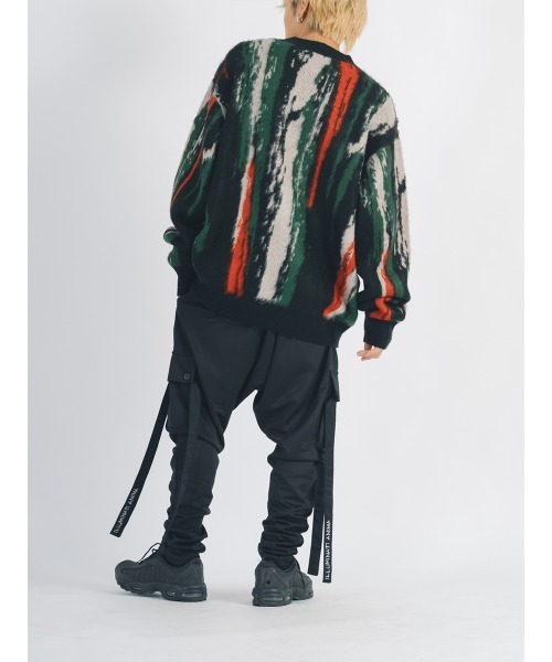 【セール】RE730 モヘアタッチクルーネックニット ビッグシルエット（ニット/セーター）｜RE730（アールイーセブンサーティー）