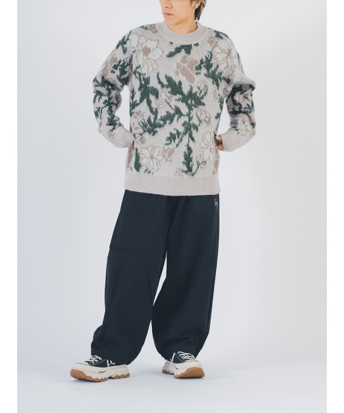 【セール】RE730 モヘアタッチクルーネックニット ビッグシルエット（ニット/セーター）｜RE730（アールイーセブンサーティー）