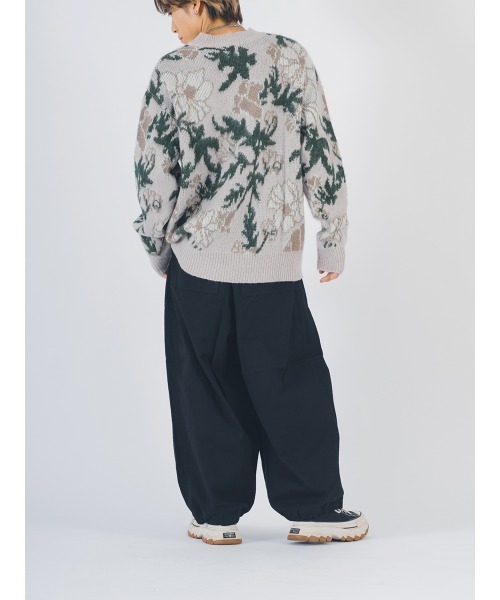 【セール】RE730 モヘアタッチクルーネックニット ビッグシルエット（ニット/セーター）｜RE730（アールイーセブンサーティー）