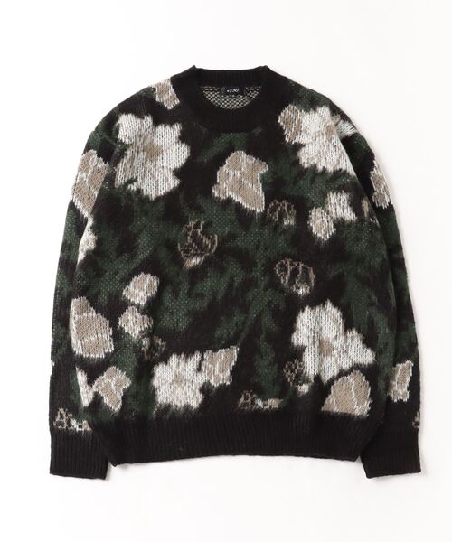 【セール】RE730 モヘアタッチクルーネックニット ビッグシルエット（ニット/セーター）｜RE730（アールイーセブンサーティー）