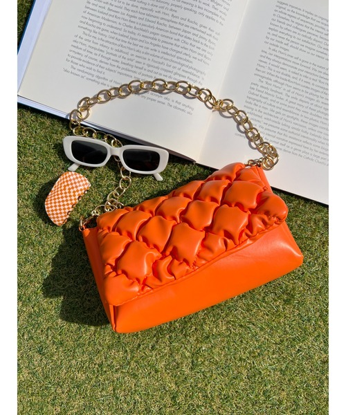 WC（ダブル シー）の「ポップコーンキルトバッグ（ショルダーバッグ・レディース・オレンジ/シルバー/ブラック・FREE）」の14枚目の写真