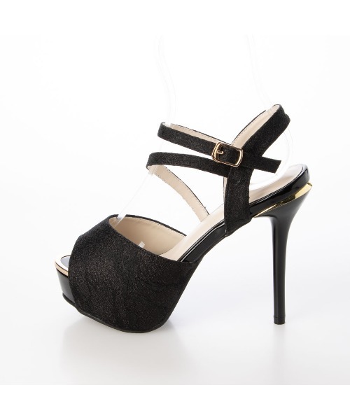 Mafmof（マフモフ）の「Mafmof(マフモフ)厚底ダブルベルトヒールサンダル（サンダル・レディース・ホワイト/ブラック/シルバー/ブラック系その他・LL/L/M/S）」の11枚目の写真