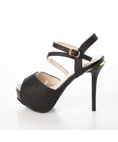 Mafmof（マフモフ）の「Mafmof(マフモフ)厚底ダブルベルトヒールサンダル（サンダル・レディース・ホワイト/ブラック/シルバー/ブラック系その他・LL/L/M/S）」の13枚目の写真