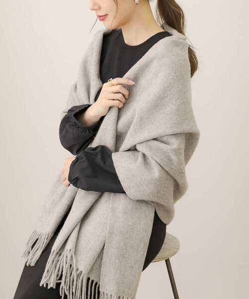 URBAN RESEARCH Sonny Label(アーバンリサーチサニーレーベル)の「大判ウールストール(マフラー・レディース・ブルー/グレー/ピンク/ブラック・ONE)」の1枚目の写真