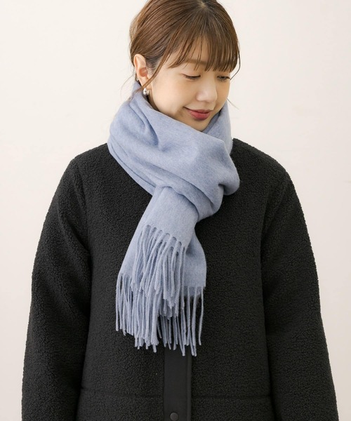 URBAN RESEARCH Sonny Label(アーバンリサーチサニーレーベル)の「大判ウールストール(マフラー・レディース・ブルー/グレー/ピンク/ブラック・ONE)」の8枚目の写真