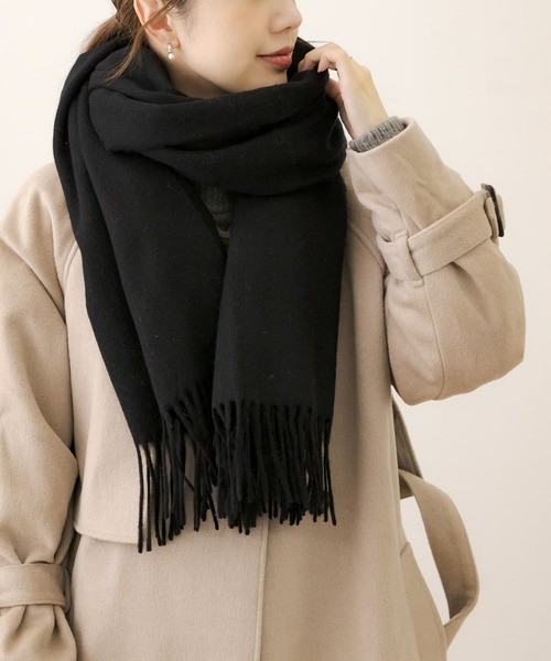 URBAN RESEARCH Sonny Label(アーバンリサーチサニーレーベル)の「大判ウールストール(マフラー・レディース・ブルー/グレー/ピンク/ブラック・ONE)」の14枚目の写真