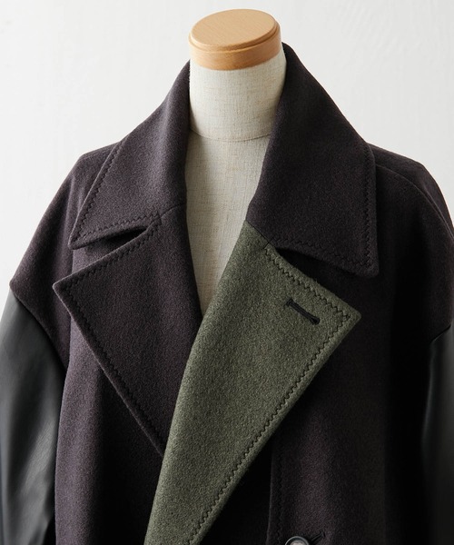 TAUPE(トープ)の「【TAUPE(トープ)】ラップコート(その他アウター・レディース・ネイビー・2)」の4枚目の写真