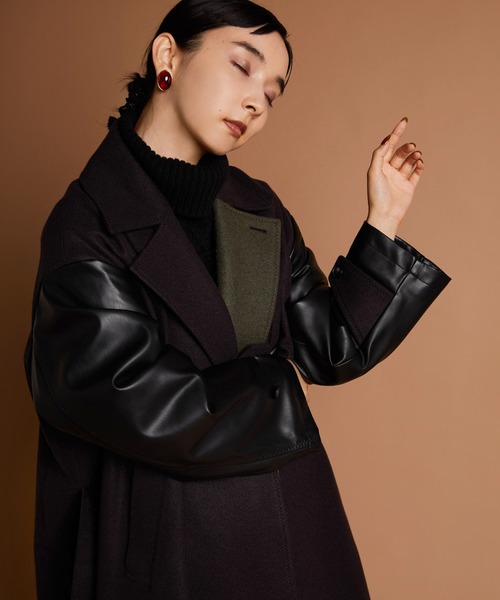 TAUPE(トープ)の「【TAUPE(トープ)】ラップコート(その他アウター・レディース・ネイビー・2)」の17枚目の写真