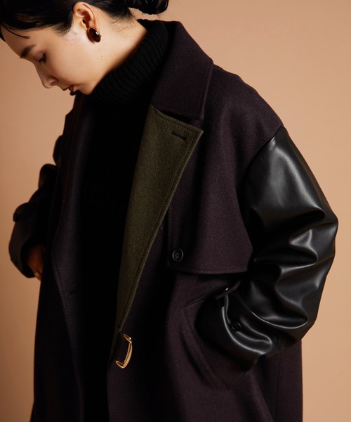 TAUPE(トープ)の「【TAUPE(トープ)】ラップコート(その他アウター・レディース・ネイビー・2)」の18枚目の写真
