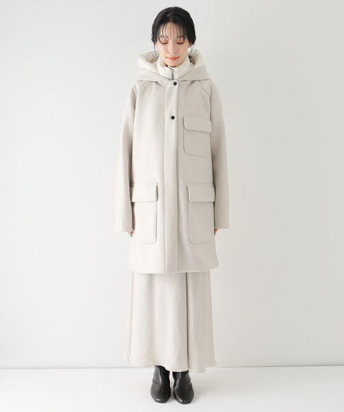 【IENA別注】ウールリッチ SIDELINE 2in1ダウン フードコート IENA（イエナ）の「【WOOLRICH/ウールリッチ】SIDELINE 2in1ダウン