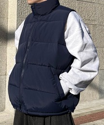 ILL'S | ビッグシルエット ファイバーダウン ナイロンベスト【ILL’S】(ダウンベスト)
