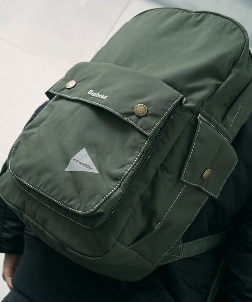 アンドワンダー リュック バックパック カーキ アンドワンダー