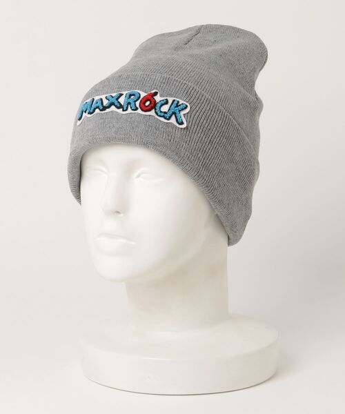 maxsix（マックスシックス）の「maxsix(マックスシックス）MX-1302/@別注ニットキャップ マックスロック（ニットキャップ/ビーニー・メンズ・パープル/ブラック/グレー・F）」の2枚目の写真